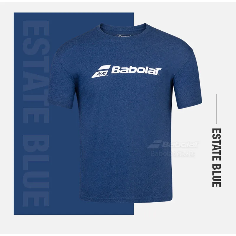 Summer Autumn Babolat Breathable Tennis Exercise T-shirt Professional Squash Badminton Padel Beach Tennis Tee Men Gym Sports Tee