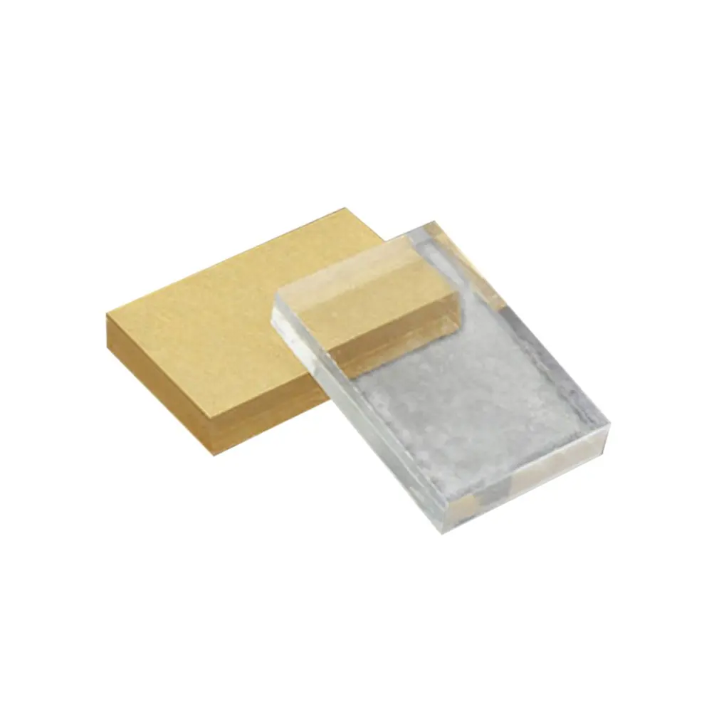 

Lightweight Transparent Acrylic Stamp Block Rectangular Shape DIY Scrapbooking Color Process Stamp Block Tools