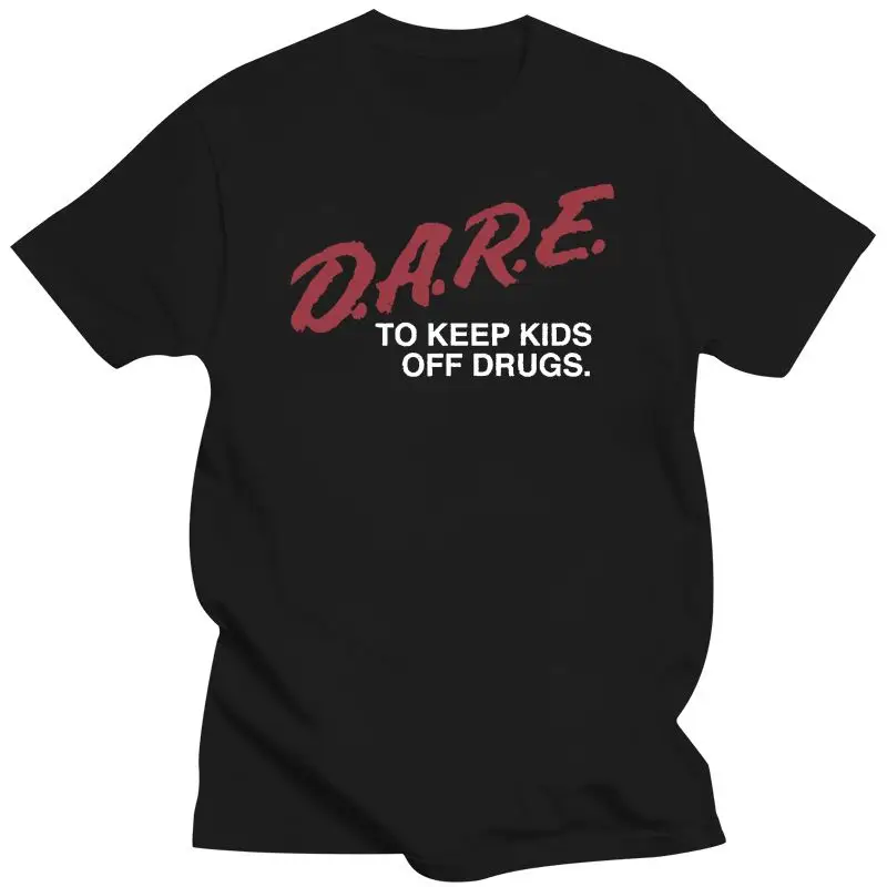 Brand Homme Print T-Shirt Men Harajuku Brand DARE To Keep Kids Off Drugs Cool Short Sleeve Men T Shirt