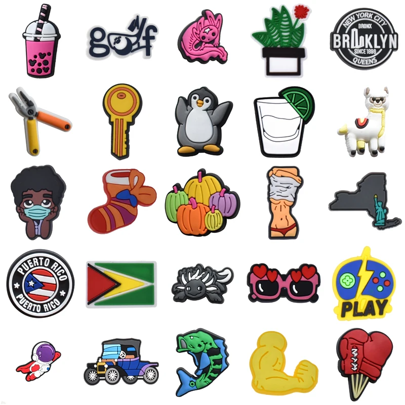 

Xmas Gifts Jeans for Crocs Charms Decorations Shoes Accessories Summer Kids New Pins Shoe Charms Designer for Croc Charm Women
