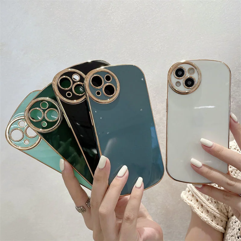 

Electroplated couple advanced sense suitable for iphone13/12 11promax x xs 7 8 men's all inclusive net red mobile phone case