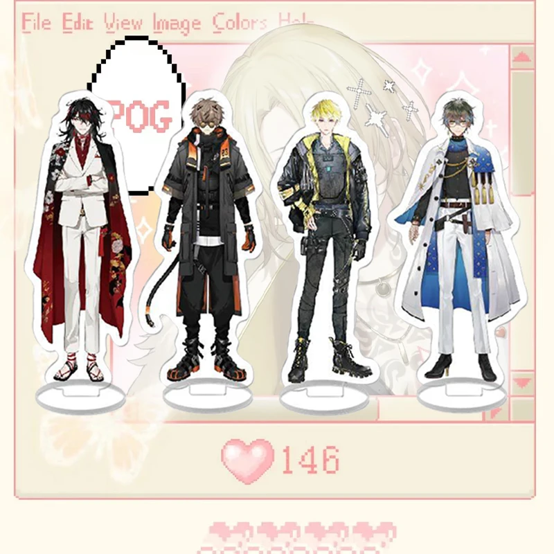 

Anime Luxiem VTuber vox mysta ike luca shu Aza Roi Eineberg Acrylic Stand Figure Model Plate Cosplay Desktop Toys Xmas Gifts