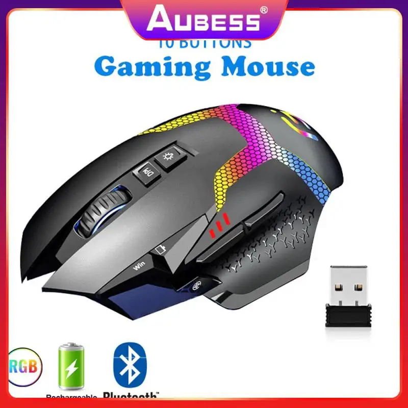 

Wireless Gaming Mouse One Click To Return To The Desktop Flexible And Efficient Office Work Mouse Mute Type-c Fast Charging
