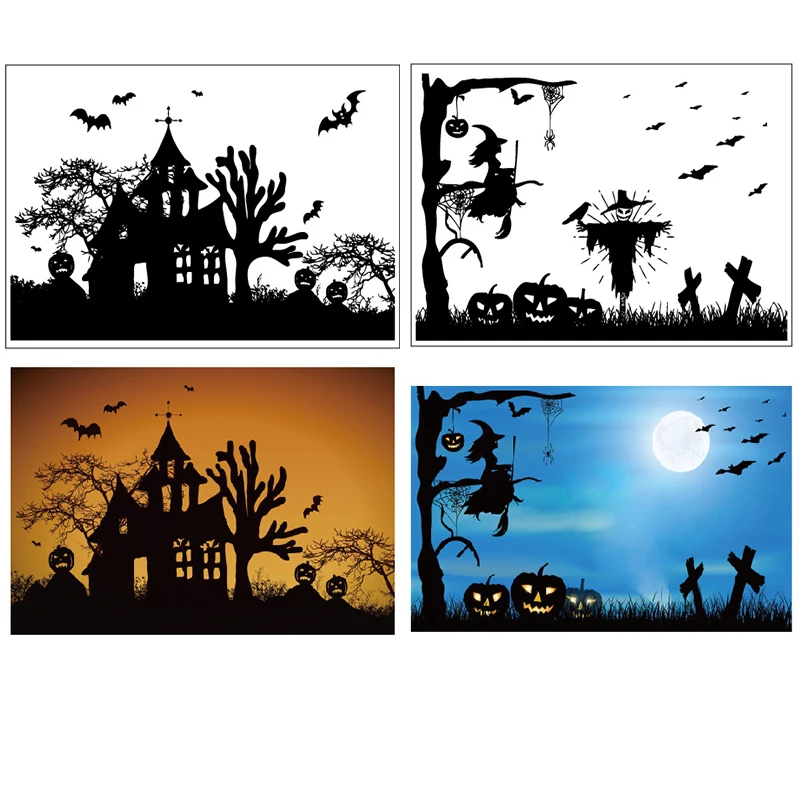 Прозрачные штампы/печать AZSG на Хэллоуин для рукоделия скрапбукинга изготовления