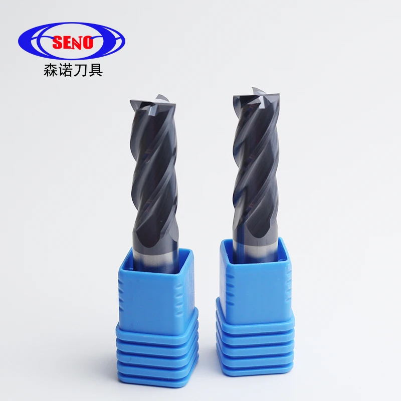 

HRC45 4-flutes end mill alloy tungsten carbide steel 6 8 10 12 14 16 18 20*200mm flat square head for CNC machine tools