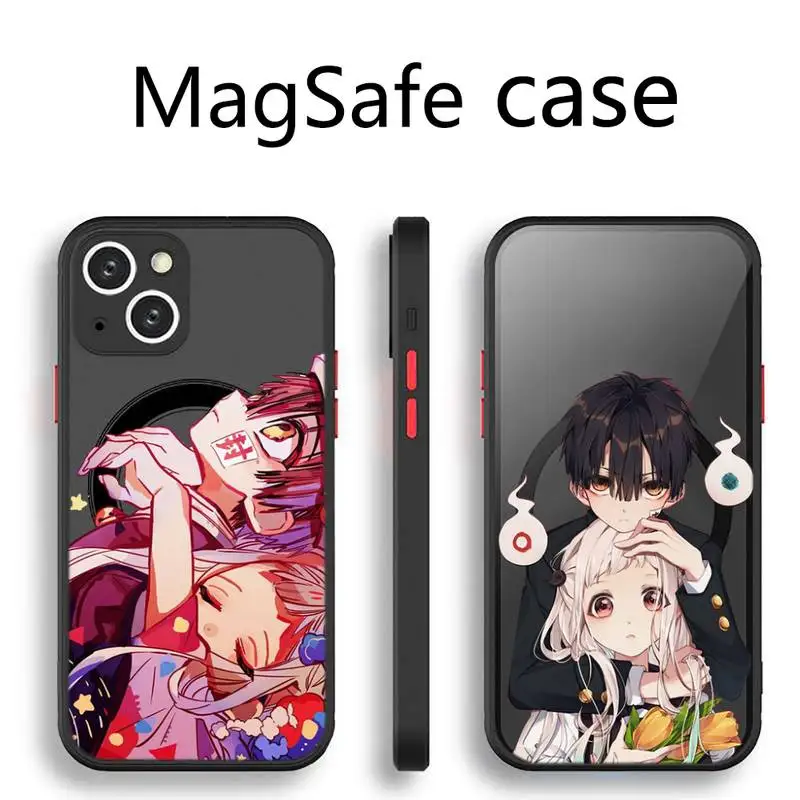 

Anime Hanako Kun Yugi Phone Case Transparent Magsafe Magnetic Magnet For iPhone 13 12 11 Pro Max Mini Wireless Charging Cover
