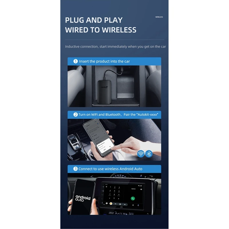 Carlinkit Dongle Android Ai Box Waze Spotify для автомобиля 98% с автоматическим подключением