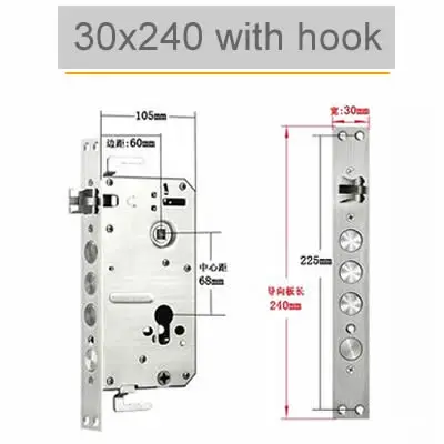 Защитный дверной замок из нержавеющей стали 6068 304, внутренняя шестеренка, защита от застревания для умного блокировки отпечатком пальца