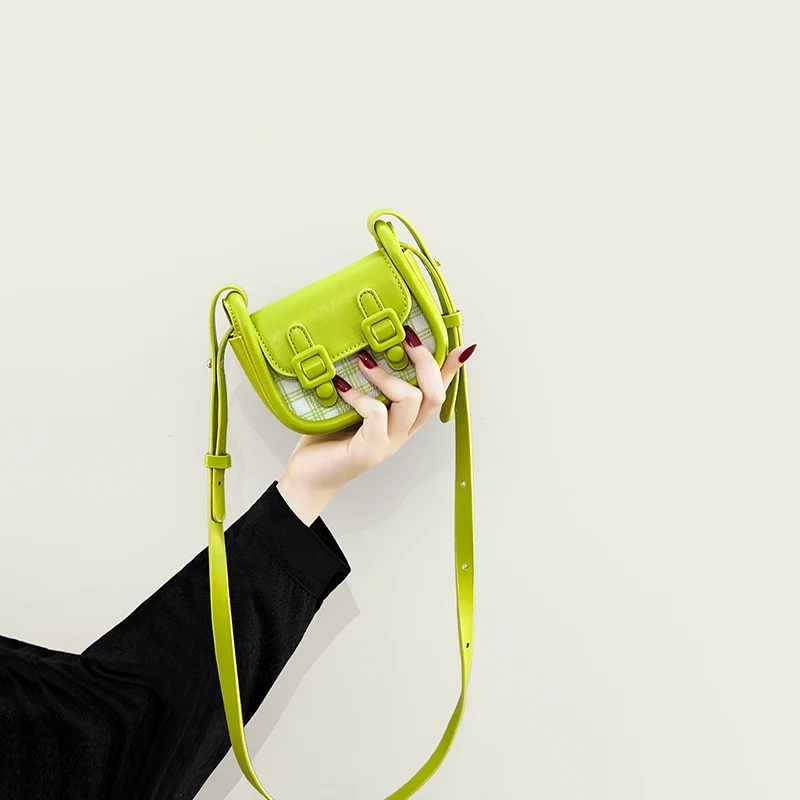 

Advanced Texture New This Year's Popular Mini Messenger Bag Plaid Lipstick Pack