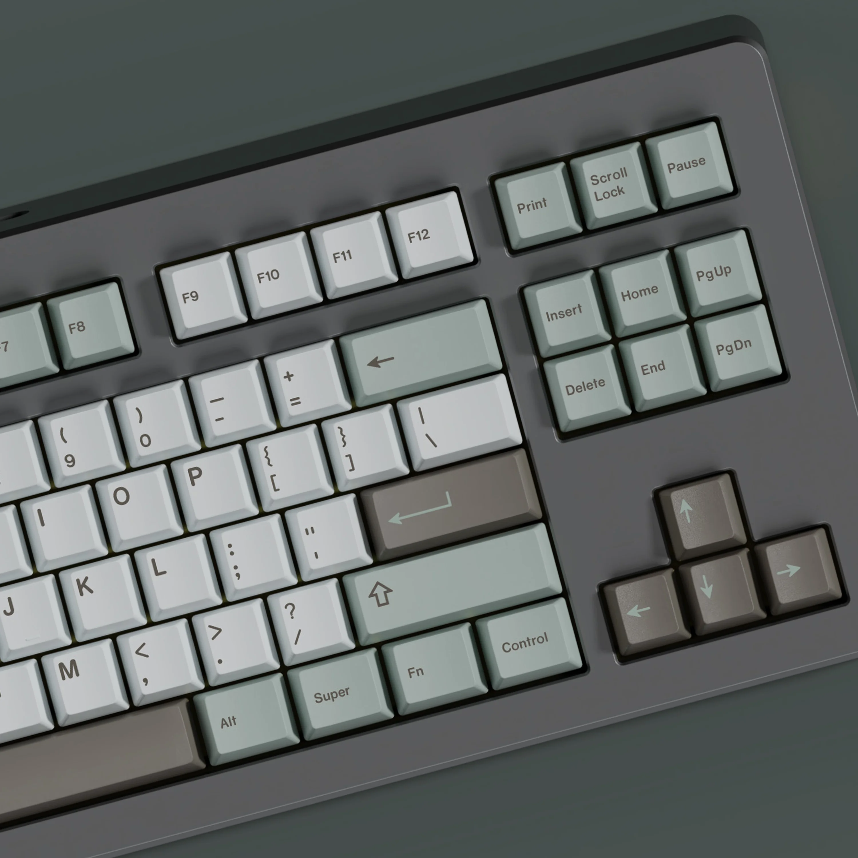 Фото PBT GMK Ноябрьские противотуманные колпачки для клавиш Cherry Profile Dye Sublimation Key Cap для MX Switch Механическая клавиатура двойной B Сплит пробел №4