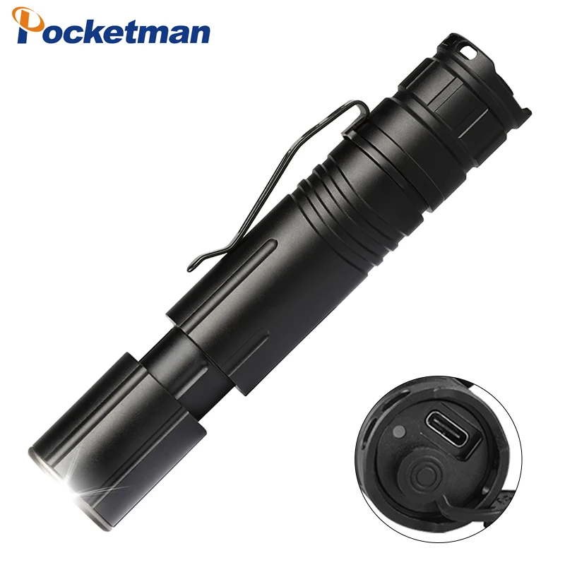 

Genuine XHP50 Portable Zoom 4 files Flashlight Reminder Light Type-c USB Rechargeable Lantern Self-defense Tactical Flashlight