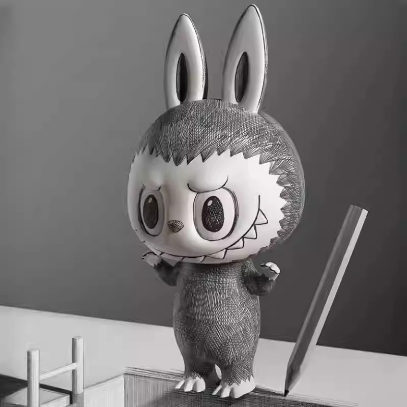 Подлинная новинка The Monsters Mega Labubu 1000% эскиз аниме-фигурки игрушки украшение для