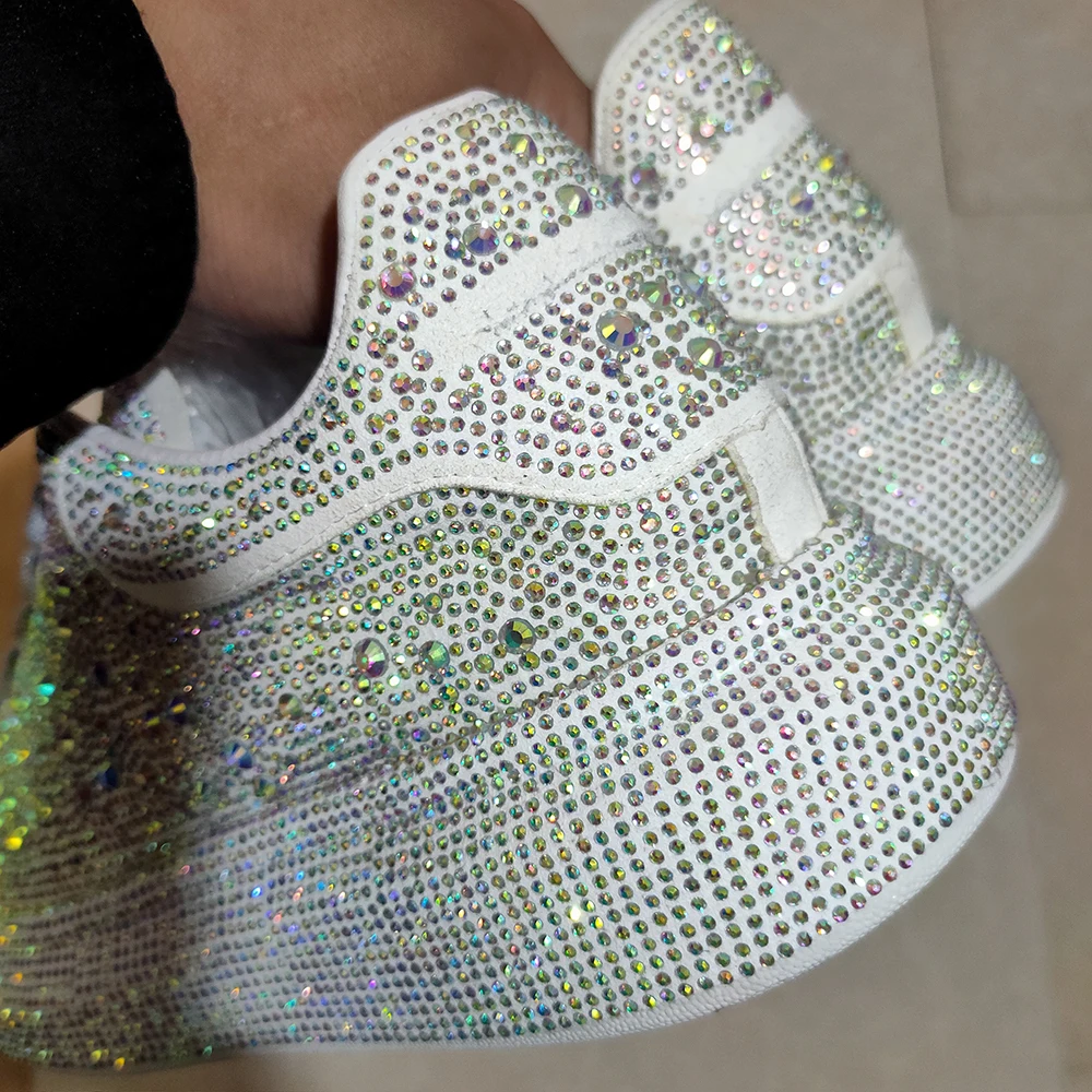 Мужская обувь со стразами красные хипстерские туфли в стиле панк КТВ