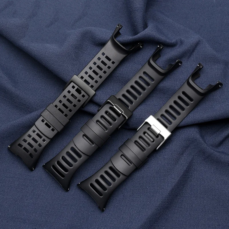 Rubber Watch band For Suunto watch strap Ambit 1/2/2S/2R/3 Sport/3 Run/3 PEAK Watches Replacement Wrist Bands Flexible wristband