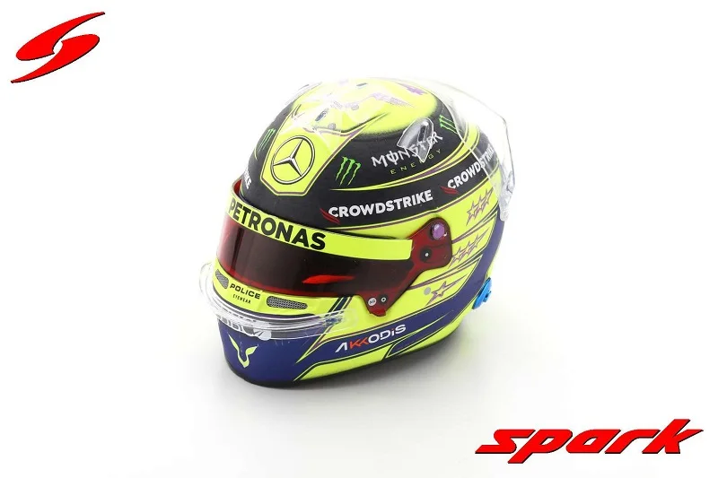 

Модель шлема HamiltonHelmet Spark 1:5 2022 F1 Mercedes № 44 Льюис