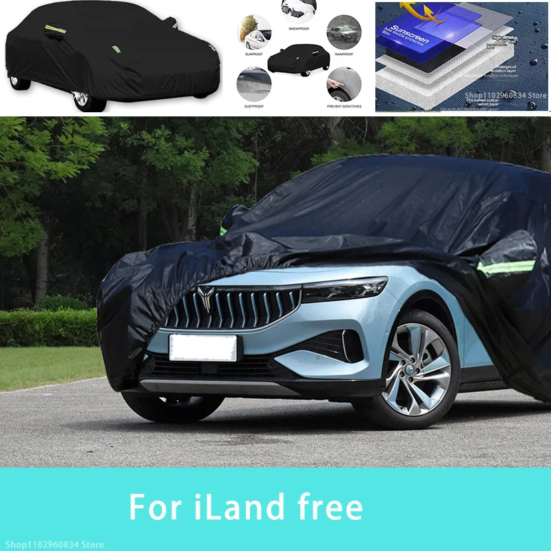 

For iLand free Outdoor Protection Full Car Covers Snow Cover Sunshade Waterproof Dustproof Exterior Car accessories