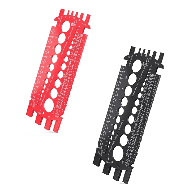 Измеритель болтов (метрические и SAE) измеритель для быстрого определения размера