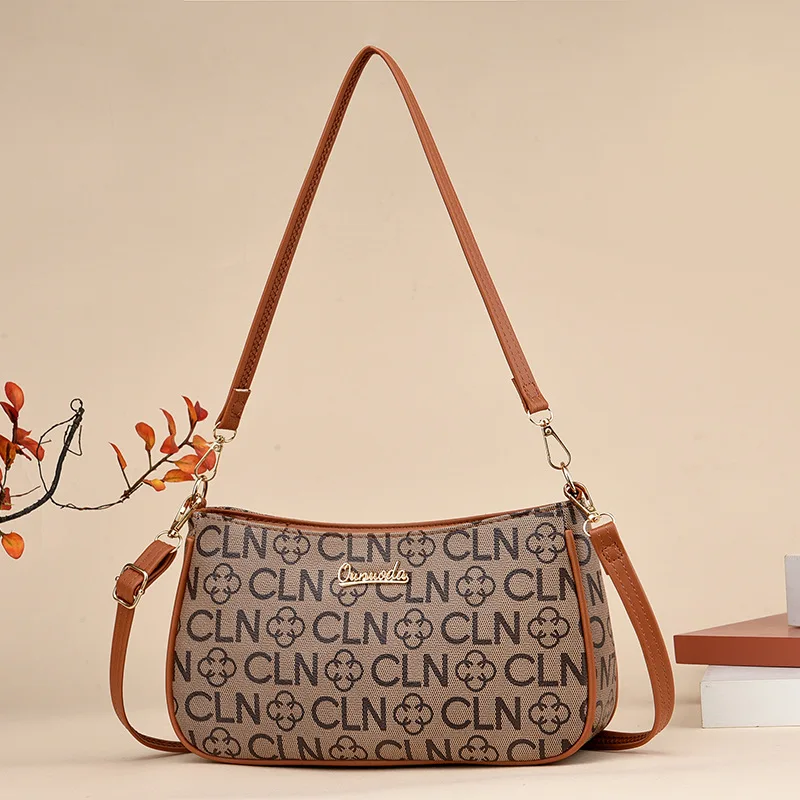 PU Leather Crossbody Bag Fashion Luxury Shoulder Bag for Women 2023 New Multifunction Female Bag Classical Letter Printing