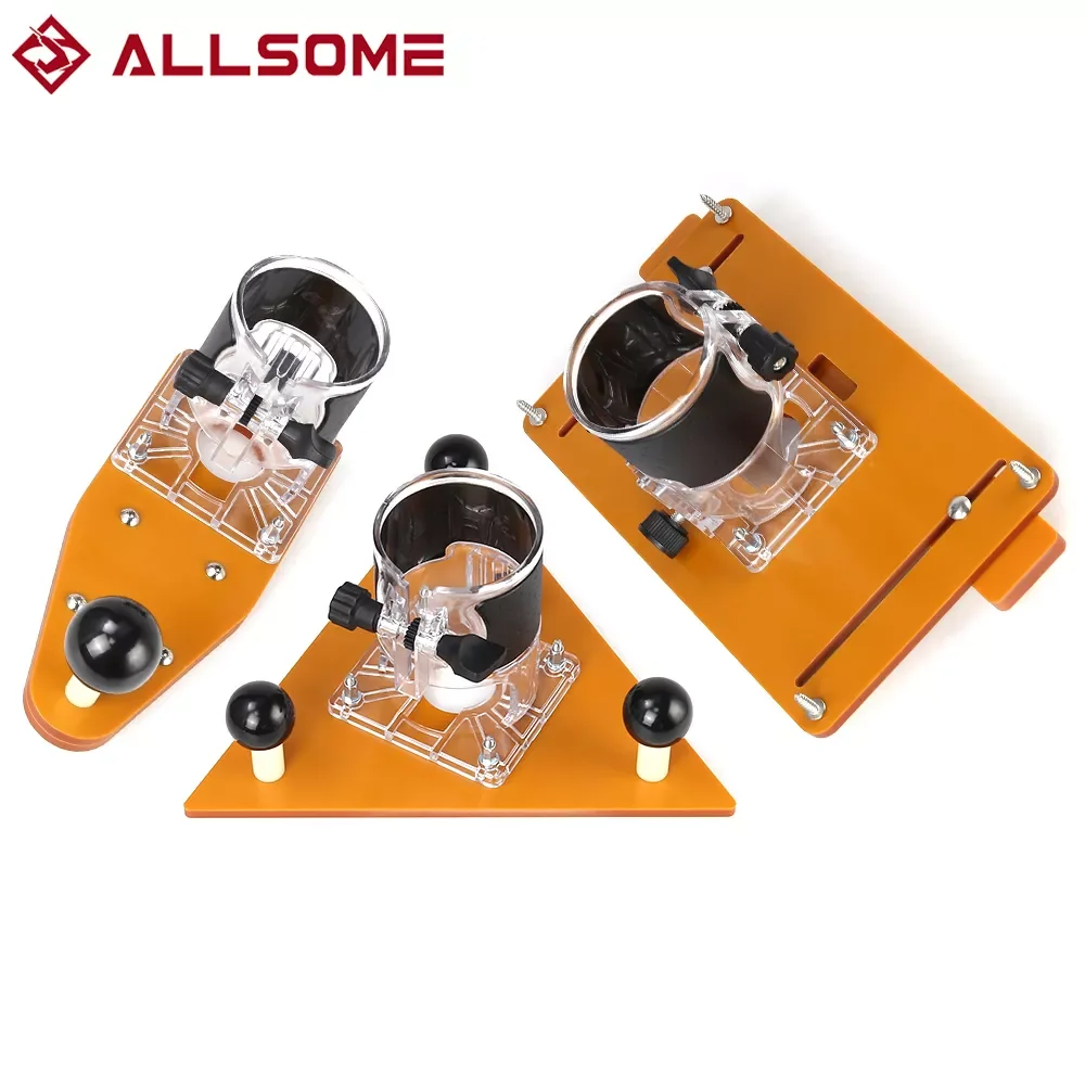 

ALLSOME Wood Trimming Machine Balance Board Flip Board guide table Electric Wood Milling Slotting Chamfering For Wood Work Bench