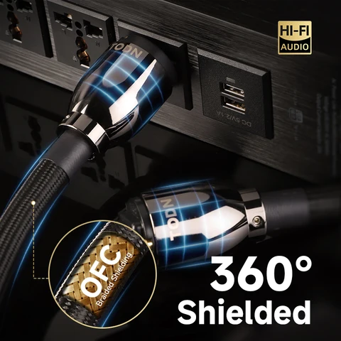 TODN HIFI OCC кабель питания для аудиосистем