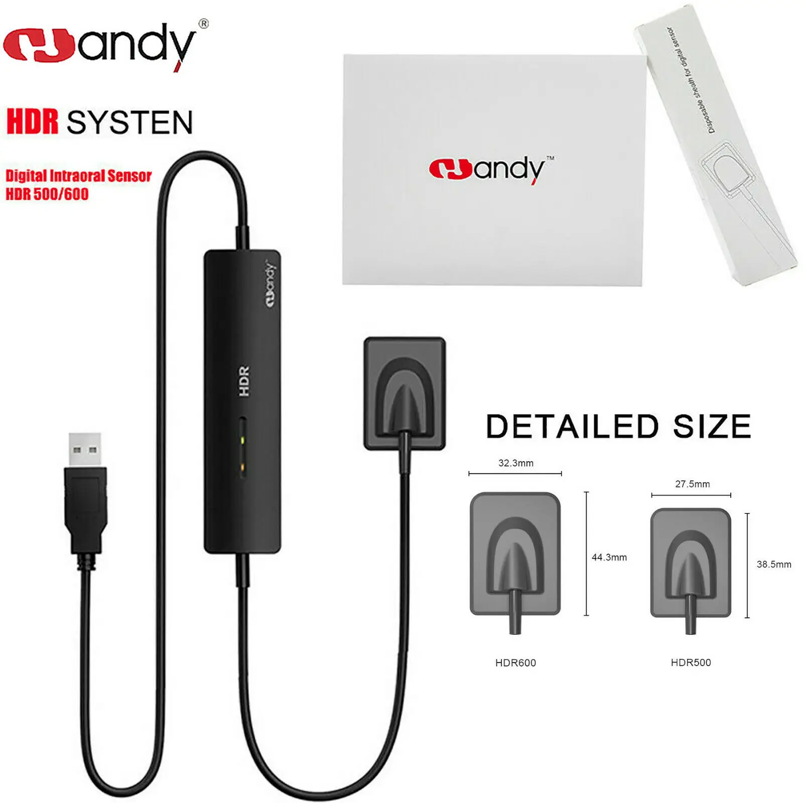 

Dental X Ray Sensor Handy HDR500A Dental RVG Sensor Dental intraoral imaging System tooth HDR Sensor