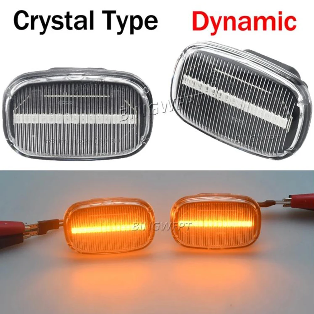 

Светодиодный динамический боковой габаритный индикатор поворота, мигалка, сигнальная лампа для Toyota Celica T20 23, Corolla Caldina Avensis Starlet Prius