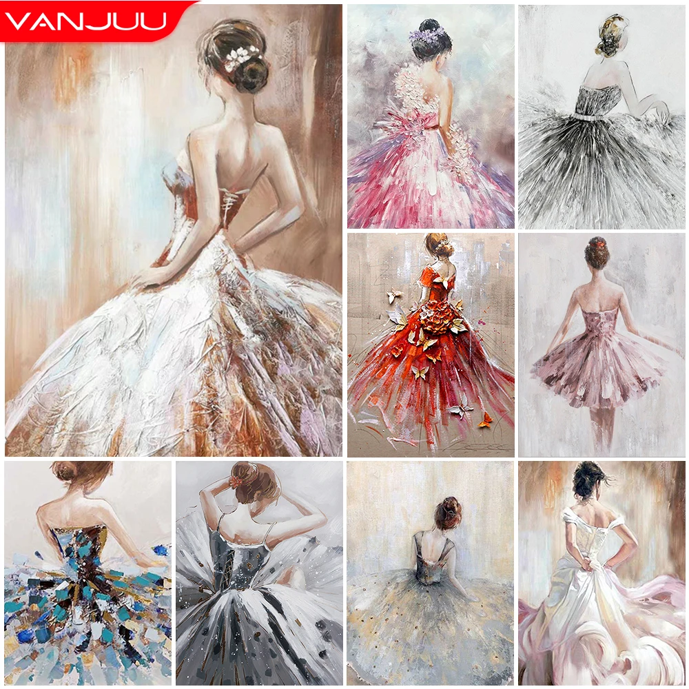 

Model 5D Diamond Painting Girl DIY Diamond Mosaic Full Round Diamond Cross Stitch Diamond Embroidery Kit Home Decor
