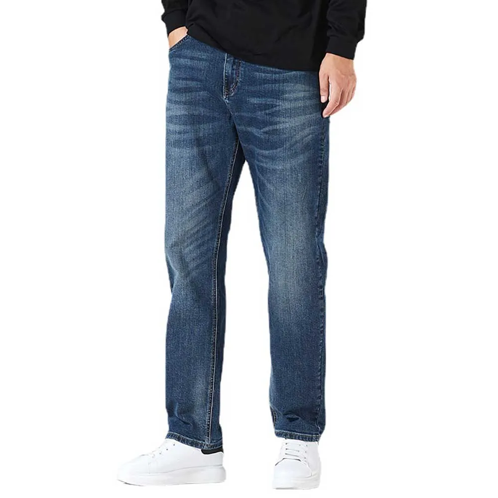 Spring New Fashion Denim Pants Men's Casual Jeans Straight Loose Baggy Trousers Streetwear Harem Clothing