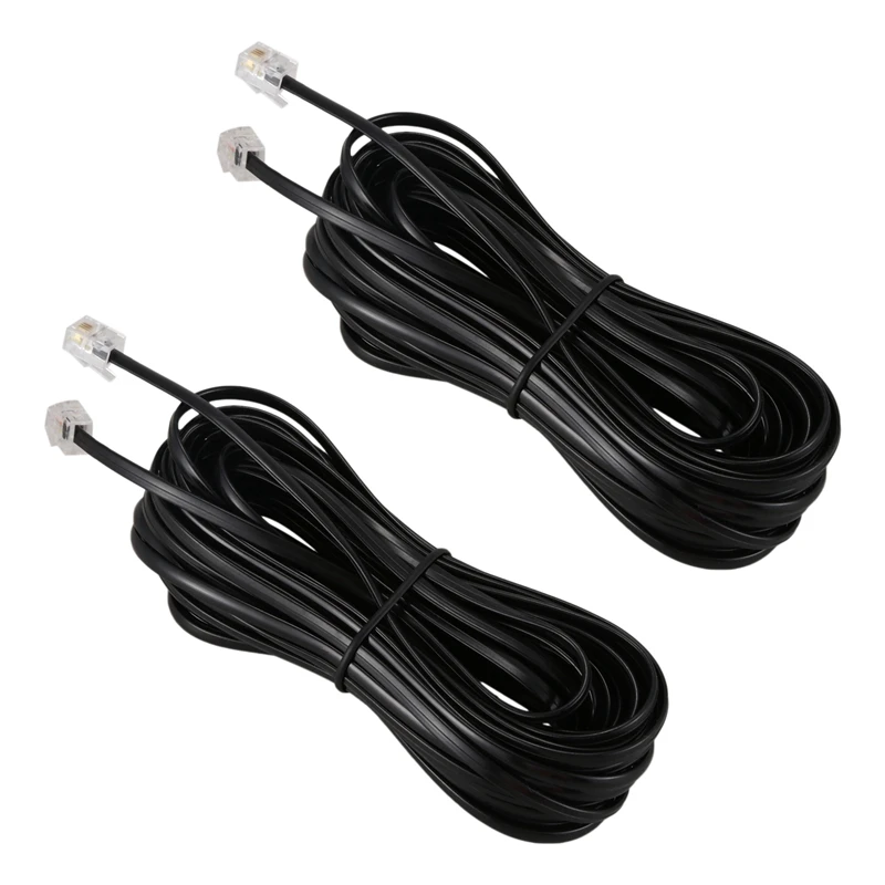 

Телефонный кабель с модемом ADSL, 10 метров, 2X RJ11 6P4C