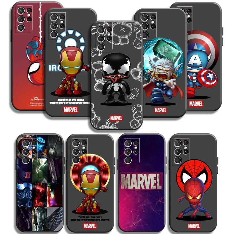 

Marvel Avengers Phone Cases For Samsung Galaxy A51 4G A51 5G A71 4G A71 5G A52 4G A52 5G A72 4G A72 5G Cases Back Cover Funda