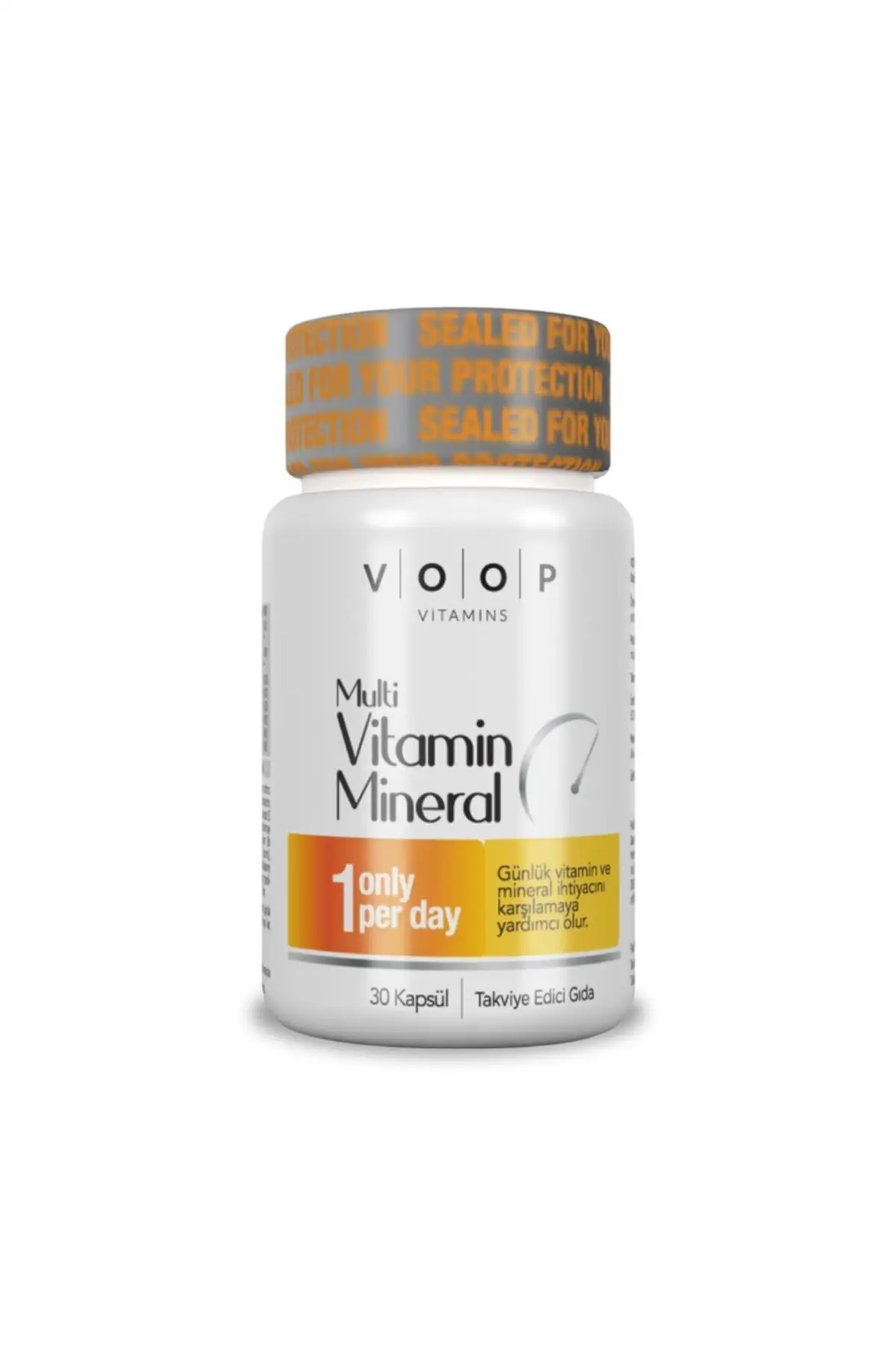 

VOOP Günlük Multivitamin minerals with organic foods capsule Vitamin A, C, B2, B3, B5, b6, B12 calcium iron zinc hair care