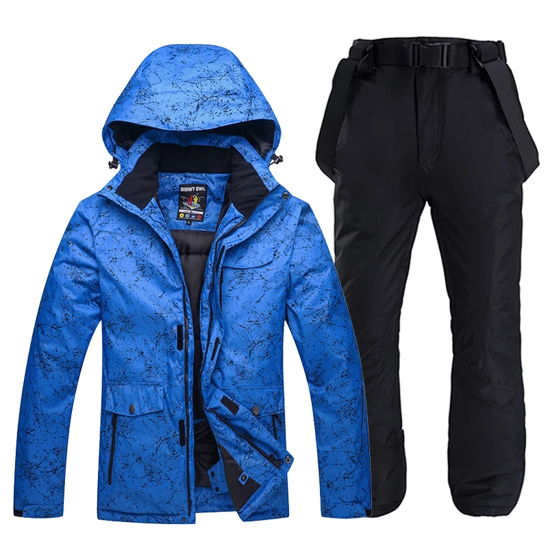 Ski Suit For Men Women Snow Suit Couples Ski Jacket Pants Set -30 Warm Waterproof Winter Snowboard Clothing Sk051