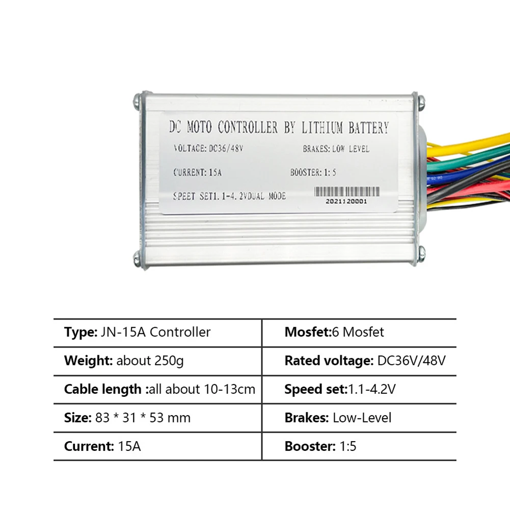 

Ebike LED-S800 Display 36/48V 250/350W Brushless Dual Mode Controller For Electric Scooter 6 Tube 15A Intelligent Controller