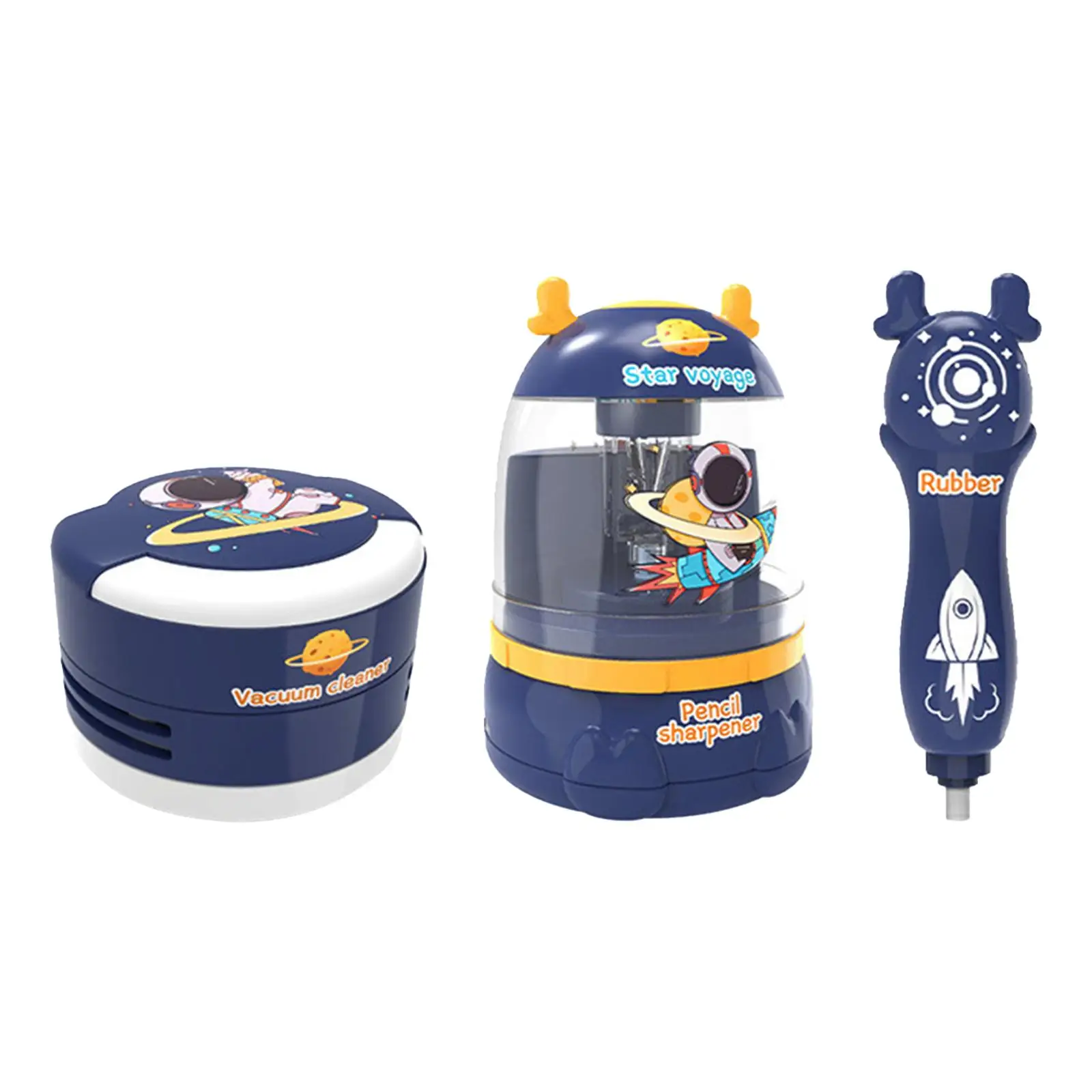 

3 Pieces Electric Stationery Gift Set Desktop Vacuum Electric Pencil Sharpener for Classroom