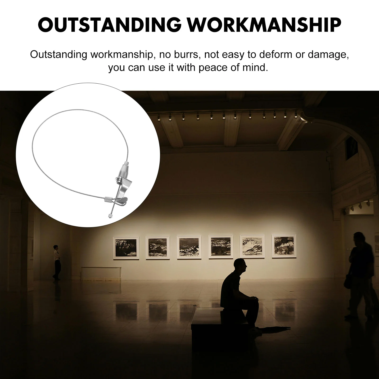 Вешалка на шнурке из нержавеющей стали крючки проволоки металлическая