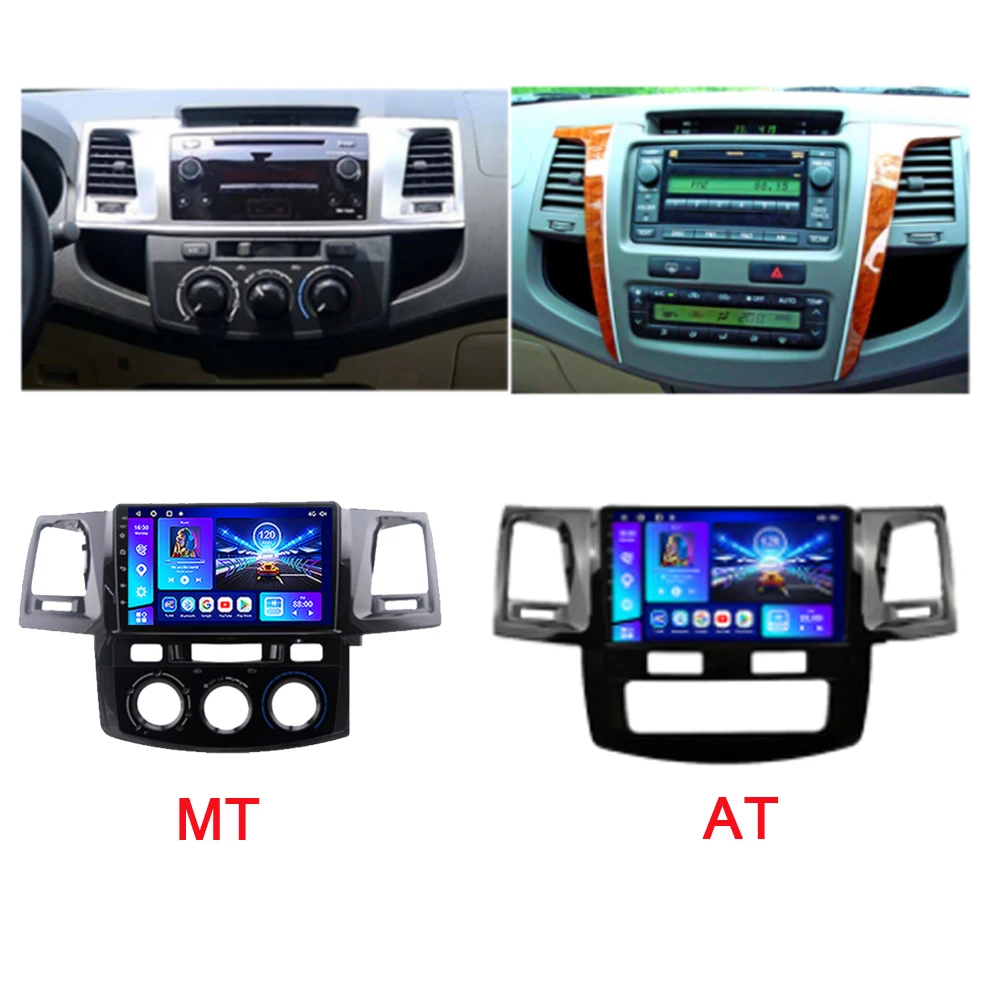 car radio for toyota fortuner hilux revo vigo 2007 2015 multimedia video player autoradio navigation gps android 10 2din carplay free global shipping