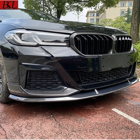 Для BMW 5 серии G30 G38 530 540 Later MP Стиль Углеродное волокно Автомобильный передний бампер Губа Передняя губа Диффузор Передний подбородок Спойлер Обвес Комплект