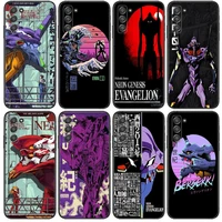 animeevangelion phone cover hull for samsung galaxy s6 s7 s8 s9 s10e s20 s21 s5 s30 plus s20 fe 5g lite ultra edge