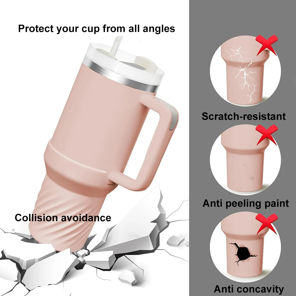 Силиконовый чехол для чашки с водой противоскользящий рукав бутылки удобный