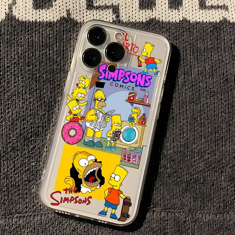 Фото Чехол для телефона F-Funny S-Simpsons Family для Xiaomi Redmi Note 15 15C 14 13 12 12S 12C 11 10 13C 10s A2 A3 Pro Plus 4G 5G, чехол из ТПУ №3