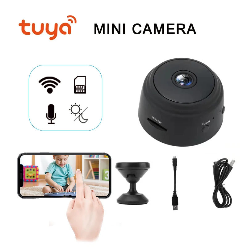aubess a9 1080p tuya smart life mini ip camera wifi security home house nanny video surveillance cctv indoor night vision tf free global shipping