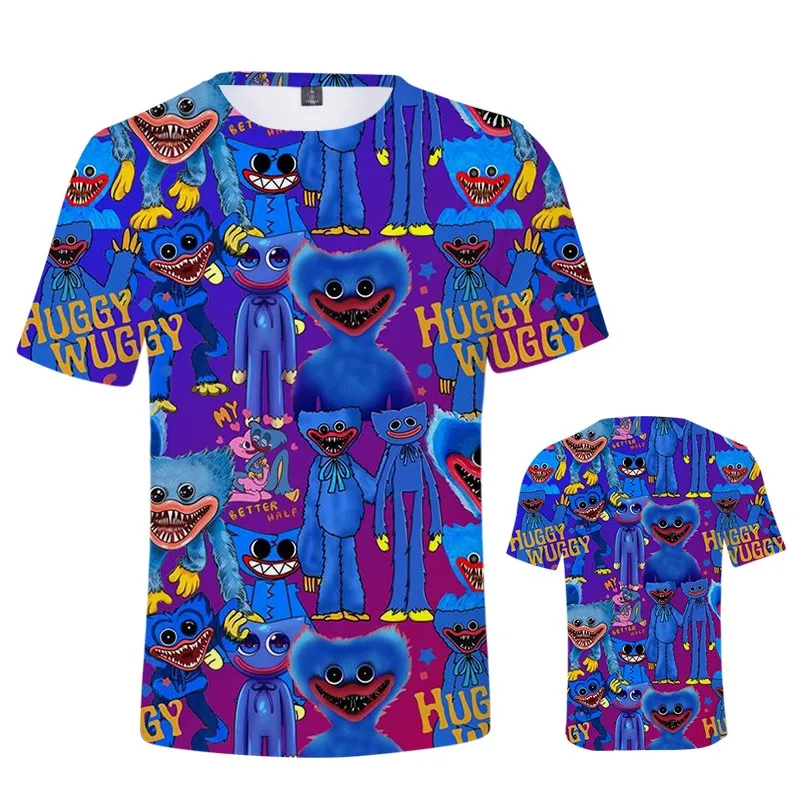 

Poppy Playtime Boys Girls Cartoon Tshirt Summer Harajuku Clothing Casual Graphic Streetwear Men Huggy Wuggy Short Sleeve Tshirts