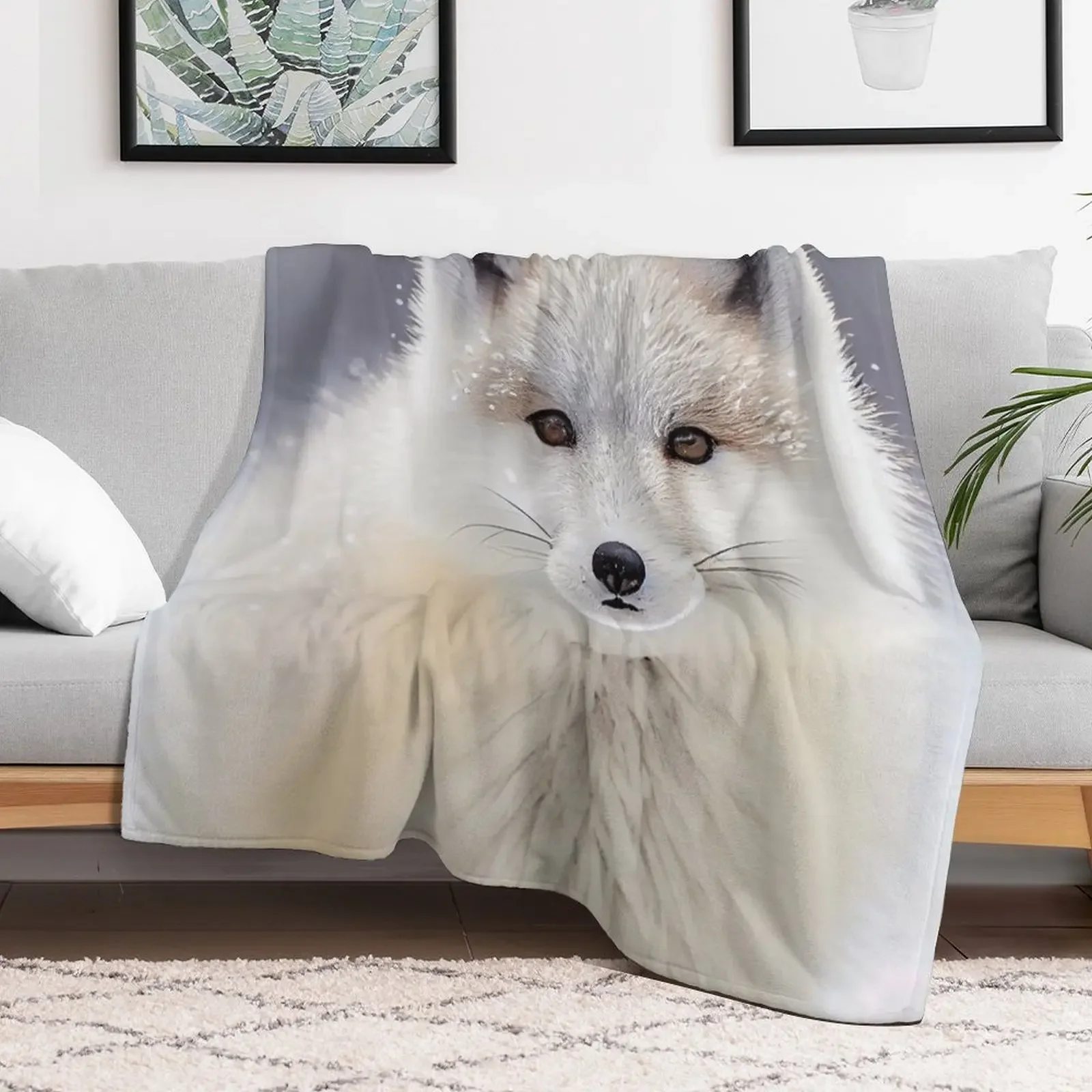 Рождественский подарок Artic Fox Lover плед для кемпинга тяжелые свободные одеяла сна