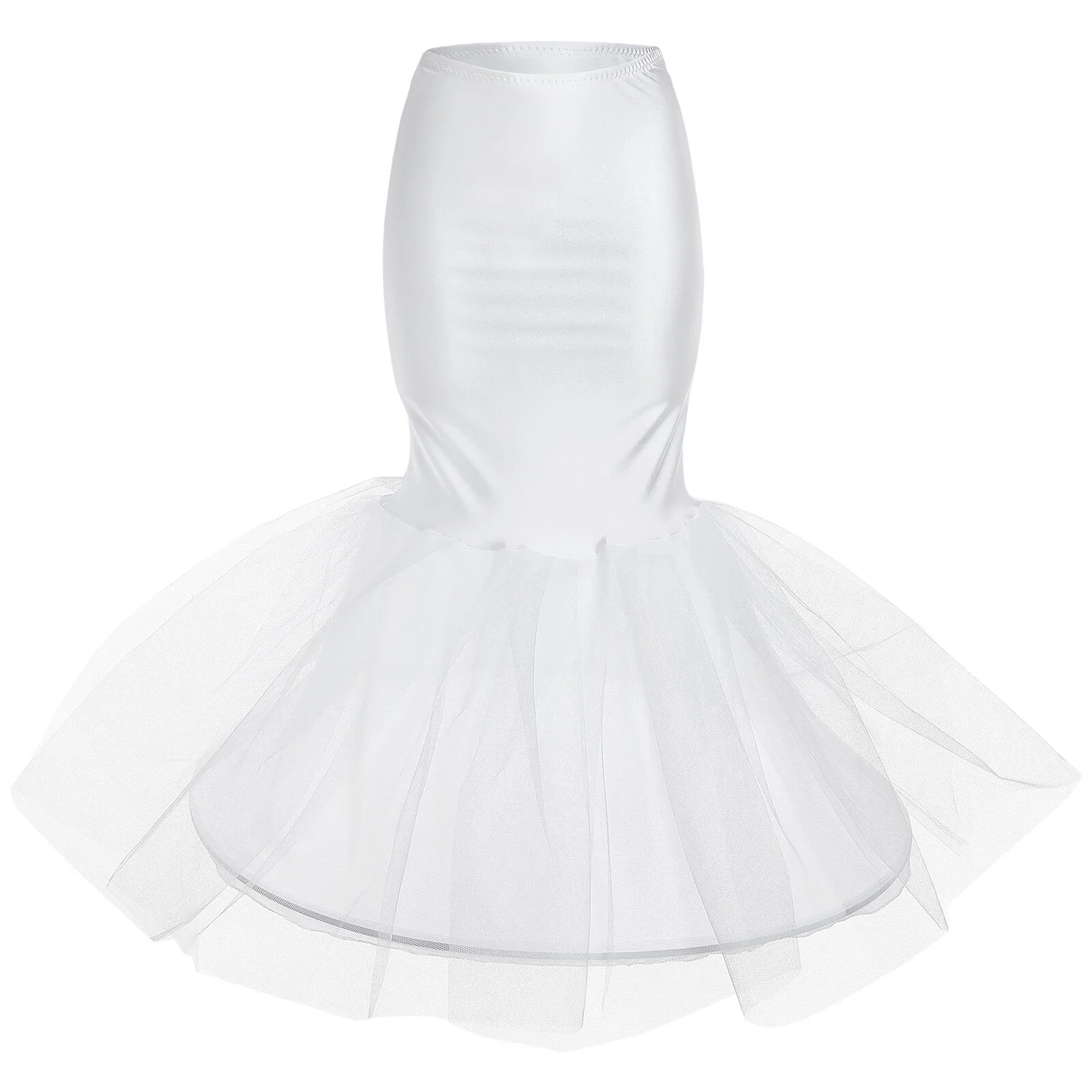 

Durable Petticoat Ring M Useful Lining Polyester Underskirt Wedding White Bride