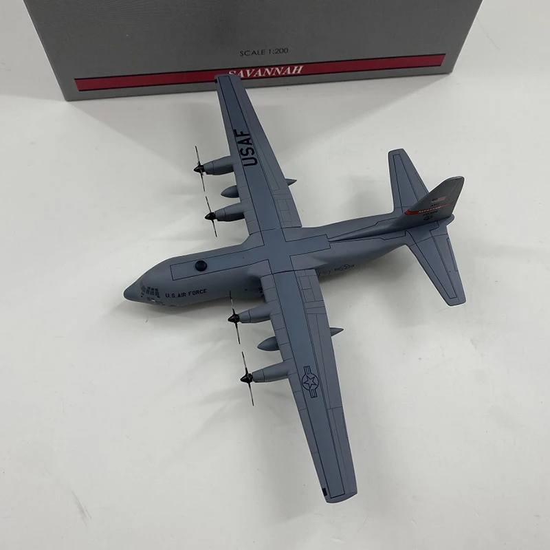 

Diecast 1:200 Scale U.S. Air Force Transport C-130H Alloy Finished Aircraft Model Collection Souvenir Ornaments Display