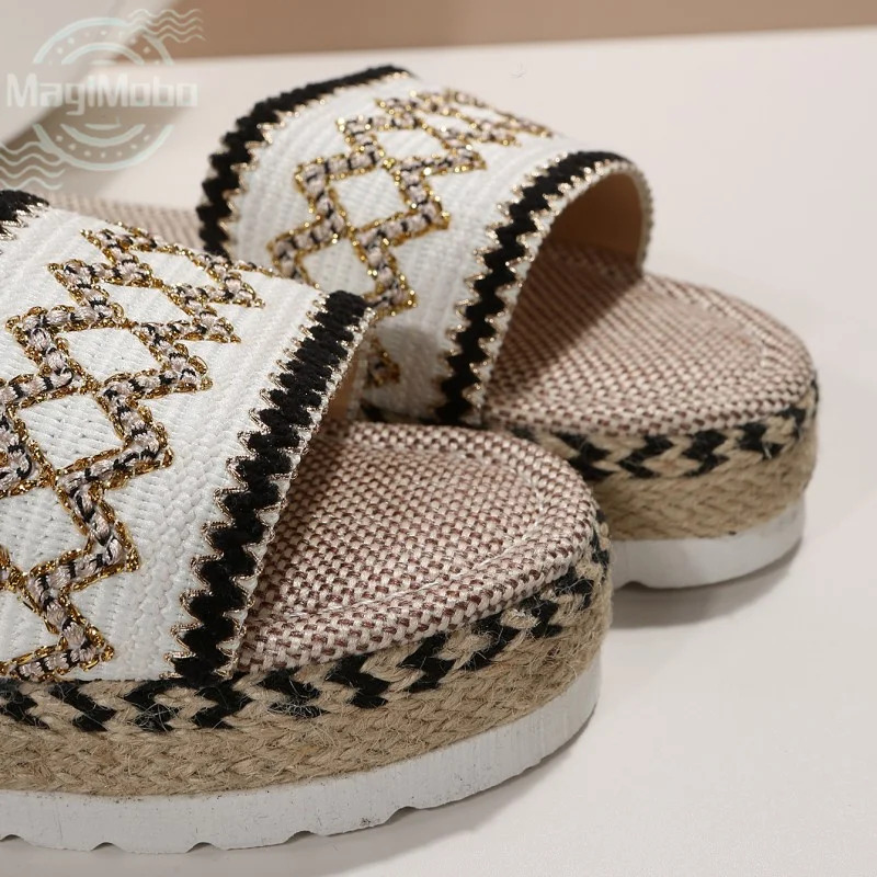 New Women Sandals Summer 2023 Casual Size 35-43 Women Slippers Wedges Fashion Platform Multi-Colors Female Beach Ladies Shoes