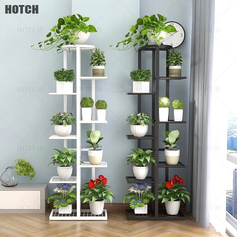 

5/6/7/8Layer Flower Stand Iron Plant Shelves Storage Holder Shelf Display Storage Rack Home Balcony Garden Floor Flower Pot Rack