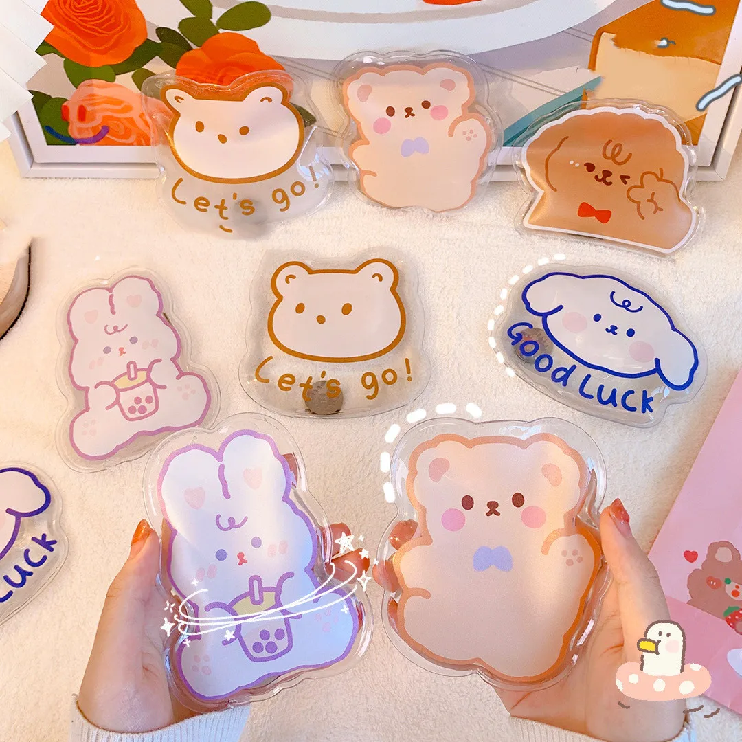 

1pc Mini Winter Reusable Gel Hand Warmer Warm-Fitting And Fast Self-Heating Cute Hand Warmer Print Instant Heating Pack