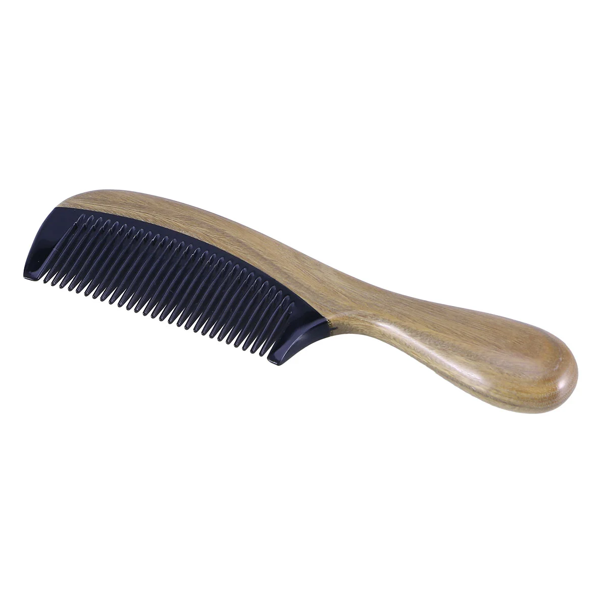 

1PC Wood Ox Horn Splicing Comb Portable Hair Smoothing Comb for Woman Girls Lady