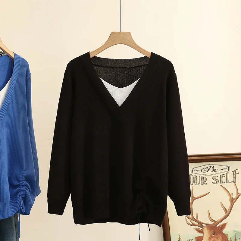 

Winter new casual loose pregnant women's sweater White